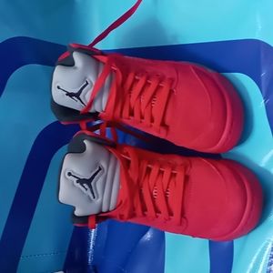 Air Jordan 5 Retro red Suede